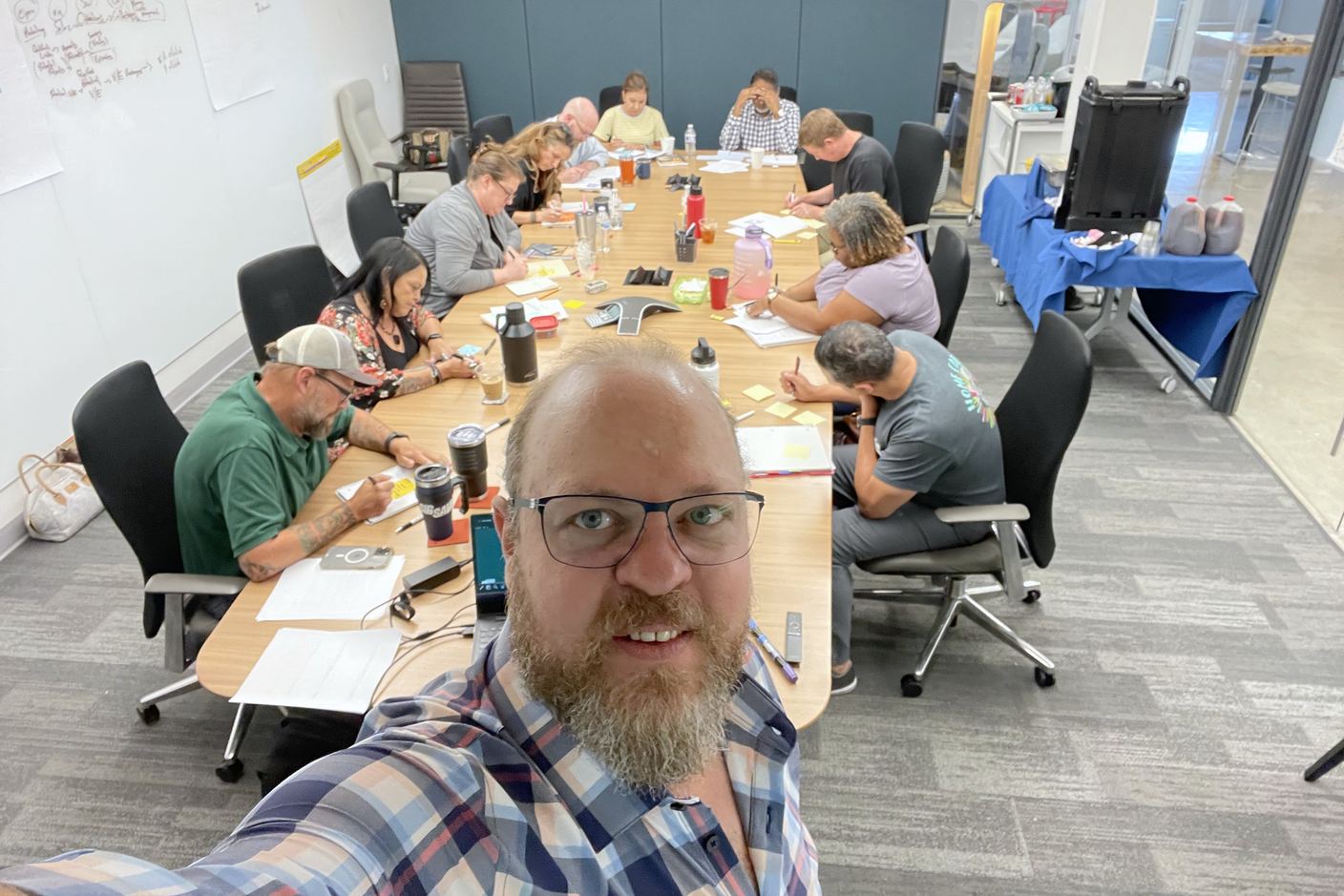 Max Kozlovsky in a working session with a client's leadership team